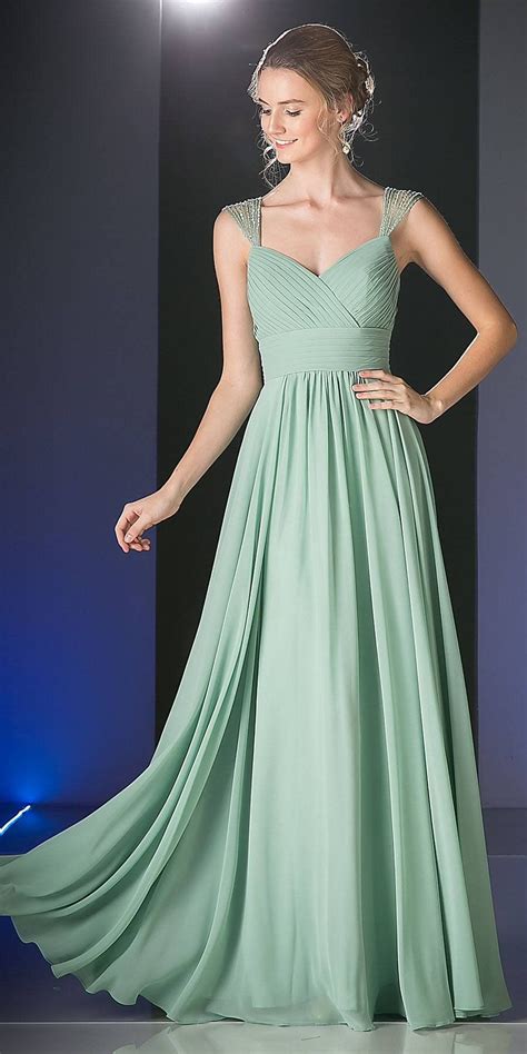 Green Bridesmaid Dresses With Sleeves References Prestastyle