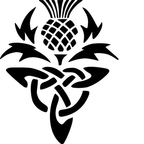 Celtic Thistle Stencil Re Usable 7 X 85 Inch Etsy In 2021 Celtic