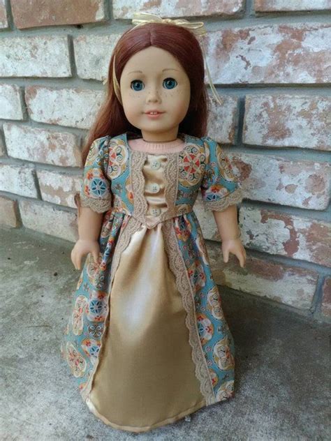 18 colonial style doll dress fits american girl our etsy doll dress set dress dress fits