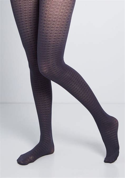 Doing The Rounds Tights Tights Navy Blue Tights Patterned Tights