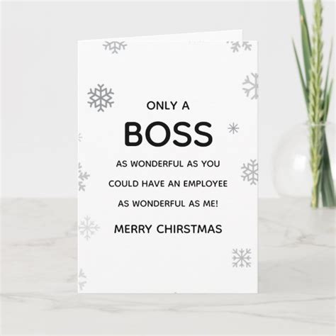 Boss Christmas Cards Zazzle Uk