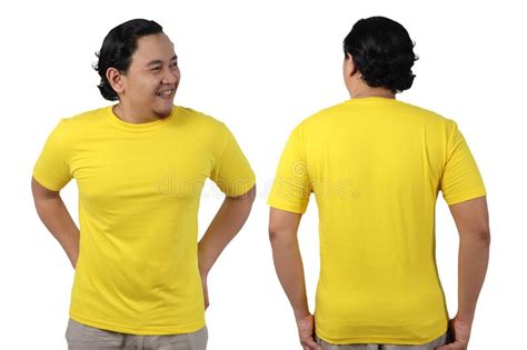 Yellow Shirt Design Template Stock Photo Image Of Cotton Shirt