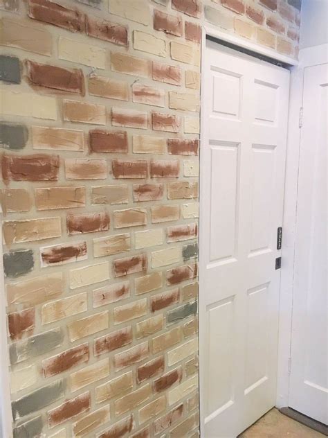How To Fake A Brick Wall That Looks Just Like The Real Thing Diy Faux