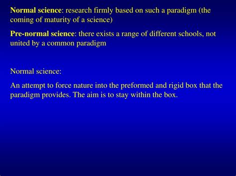 Ppt Thomas Kuhn 1922 1996 Paradigms Normal Science And Revolution