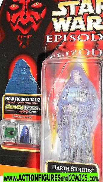 Star Wars Action Figures Darth Sidious Holograph Episode I 1999 Hasbro