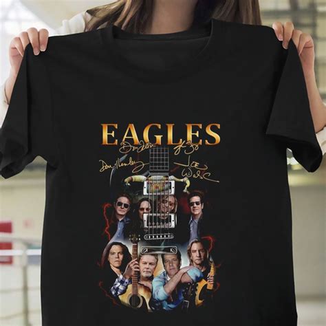Eagles Band Rock Guitar Signatures T Shirt Unisex Eagles Band Etsy