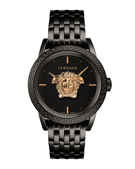 Versace Mens 43mm Palazzo Empire Watch Blackgold Neiman Marcus