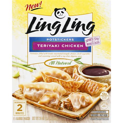 Ling Ling Teriyaki Chicken Potstickers Frozen Asian Appetizers 24 Oz