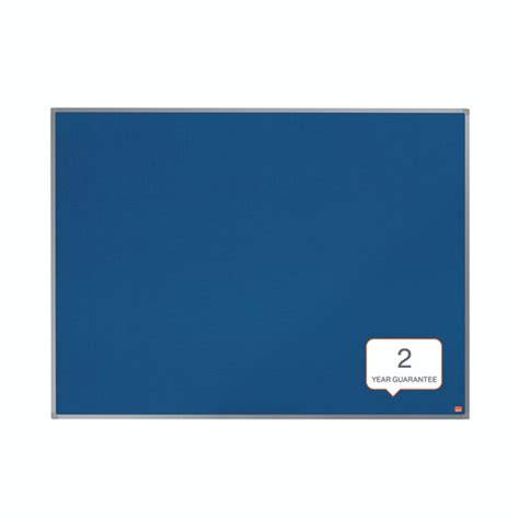 Nobo Essence Felt Notice Board 1200 X 900mm Blue 1904071 9to5 Supplies