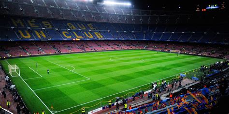 Green Soccer Field Soccer Stadium Fc Barcelona Camp Nou Hd