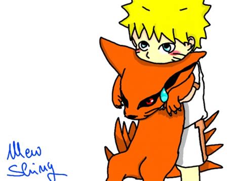 Colors Live Naruto And Kurama Chibi By Mewshiny