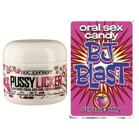 pussy licker strawberry flavored oral gel 2 oz unisex lube and oral sex