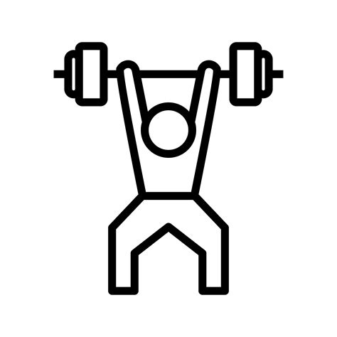 Weightlifting Icon Vector Illustration 422850 Vector Art At Vecteezy