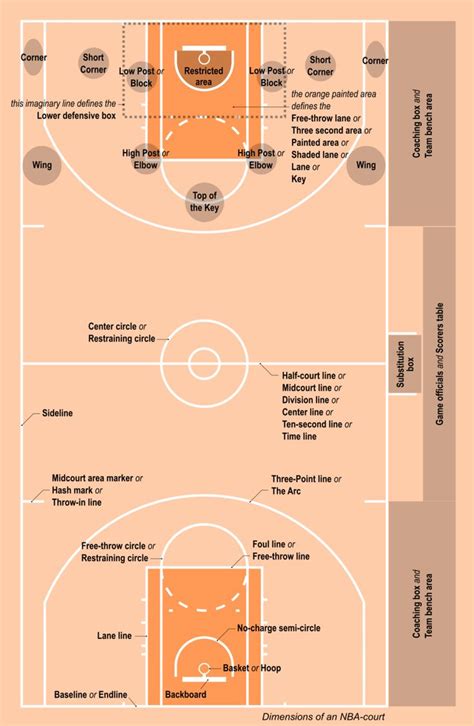 Basketball Terms Basketball Court Wikipedia Nba Basketball Court
