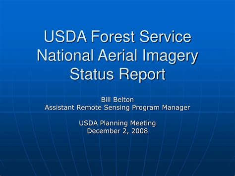Ppt Usda Forest Service National Aerial Imagery Status Report