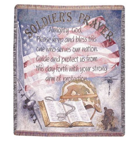 Soldiers Prayer Profession Tapestry Throw With Images Soldiers
