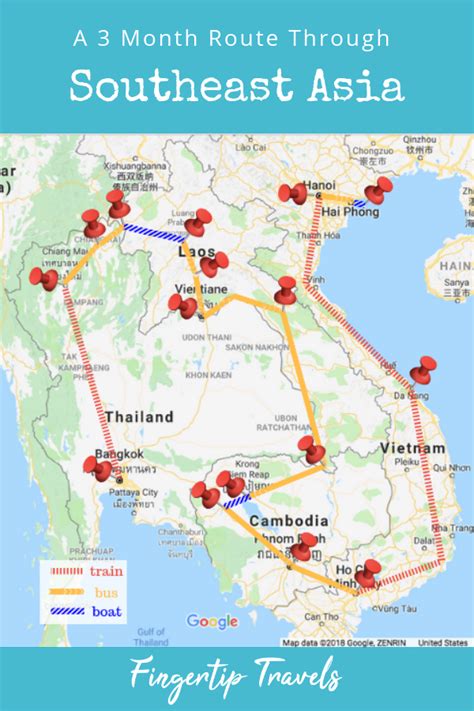 Three Month Route Through Southeast Asia Southeast Asia Itinerary For