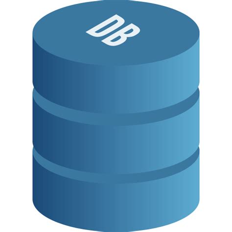 Vector drawing of blue database symbol | Free SVG