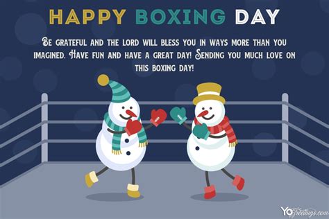 Boxing day isn't some prank to confuse america. Snowmen Boxing Day Card With Your Wishes