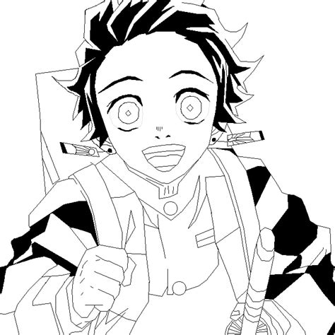 Demon Slayer Tanjiro Water Coloring Pages Coloring Pages