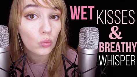 asmr wet kissing sounds and repeated trigger words breathy whisper youtube