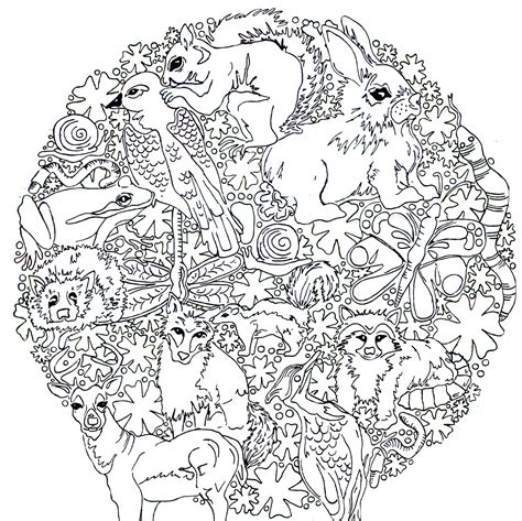 Woodland Creature Coloring Pages Free Wallpapers Hd