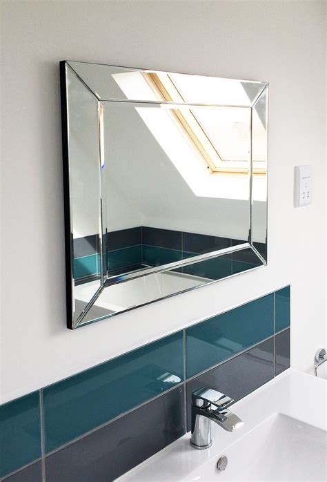 Mirrors, wall décor, decorative accents, vases Large Single Edge Venetian Modern Bathroom Wall Mirror ...