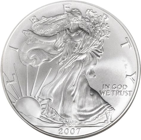 Value Of 2007 1 Silver Coin American Silver Eagle Coin