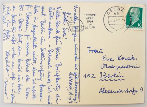 postkarte 06 04 1967 ddr museum berlin
