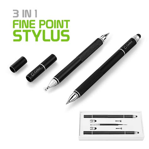 3 In 1 Stylus Pen Ballpoint Pen Precision Clear Disc Pen Capacitive