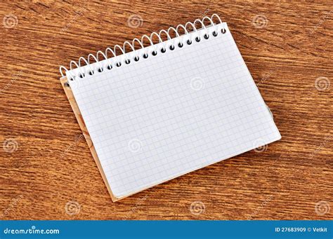 Empty Notebook Stock Image Image Of Business Notebook 27683909