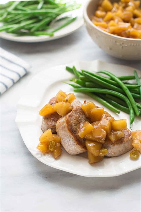 Pork Tenderloin Medallions With Apples Meaningful Eats