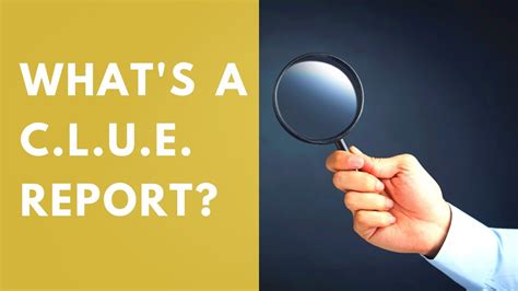 What You Need To Know About Your Clue Report Youtube