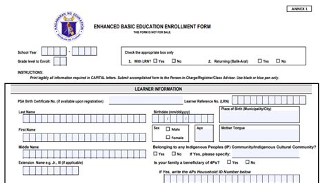 Annex 1enhanced Beef Fillable Enrollment Form For Sy 2022 2023