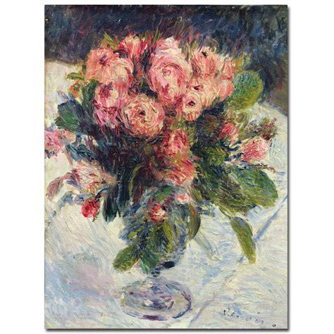 Shop Pierre Auguste Renoir Moss Roses 1890 Canvas Art On Sale