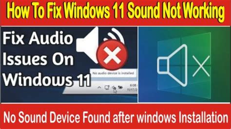 How To Fix Windows 11 Sound Not Working