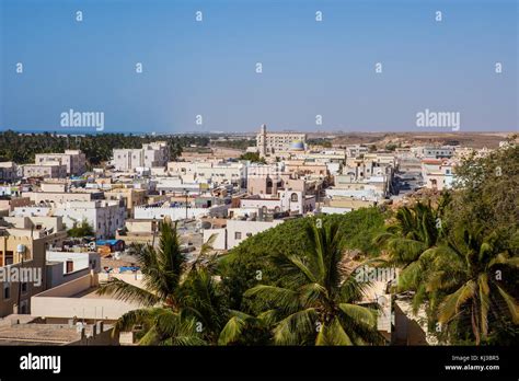 Taqah View From The Hill Of The Castle Dhofar Oman Stock Photo Alamy
