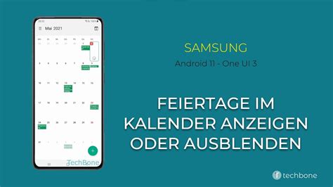 Feiertage Ein Ausblenden Samsung Kalender Android 11 One Ui 3