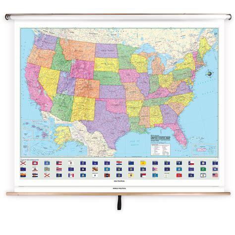 United States And World Advanced Political Spring Roller Set Wbackboard