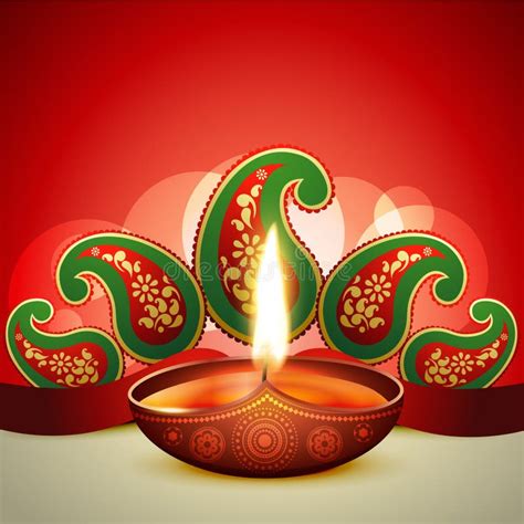 Beautiful Vector Diwali Diya Stock Vector Illustration Of Design
