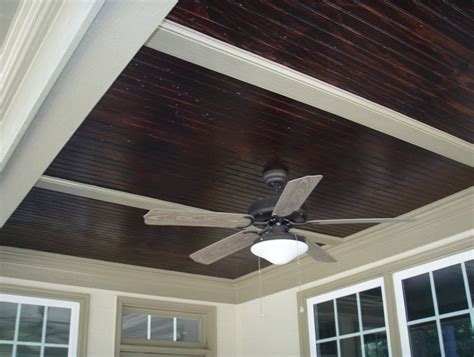 Stained Beadboard Porch Ceiling Home Design Ideas