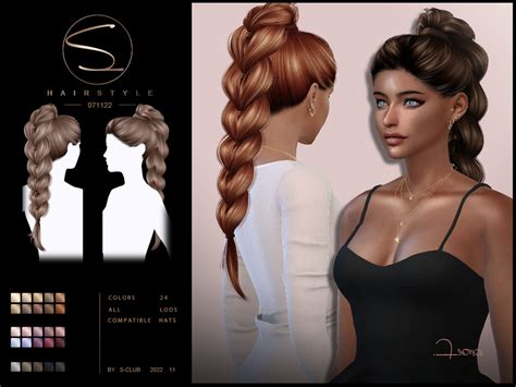 Cc For Sims 4 Hair Braid Aslvoice