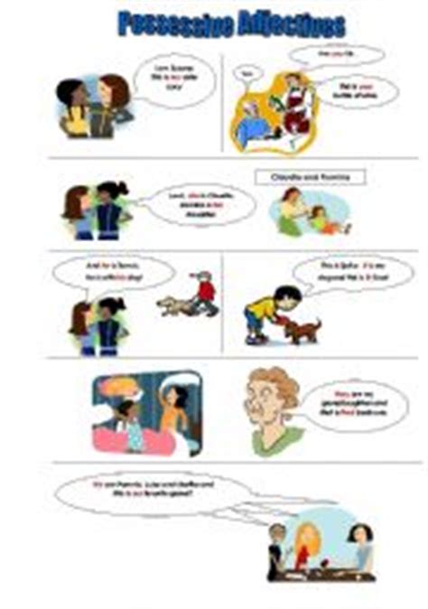 Next time you're having a quiet moment with your partner, start a conversation about what he or she likes during foreplay. Possessive Adjectives - ESL worksheet by Lidia Ines
