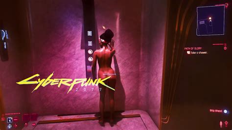 Cyberpunk 2077 Panam Takes A Shower Scene Youtube