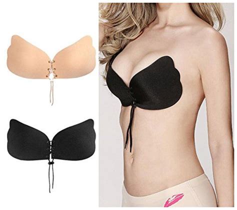 Holisouse Invisible Bra With Drawstring Self Adhesive Bre Push Up Strapless Bra Lingerie