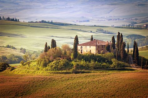Wallpaper Italy Tuscany Summer Countryside Landscape