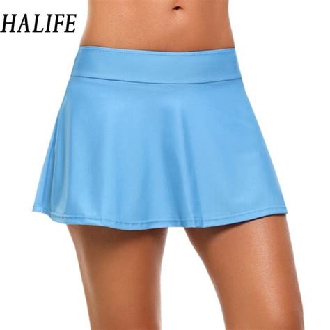 Buy Halife Women Micro Mini Skirts Mid Waist Black