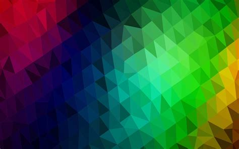 Dark Multicolor Rainbow Vector Triangle Mosaic Cover 6975660 Vector