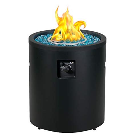 Bali Outdoors Gas Fire Pit Propane Fire Column 23 Inch Cylinder