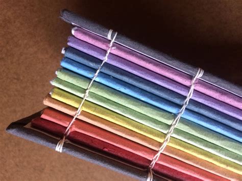 Rainbow Journal Thick Notebook Handmade Paper Journal Sketch Book